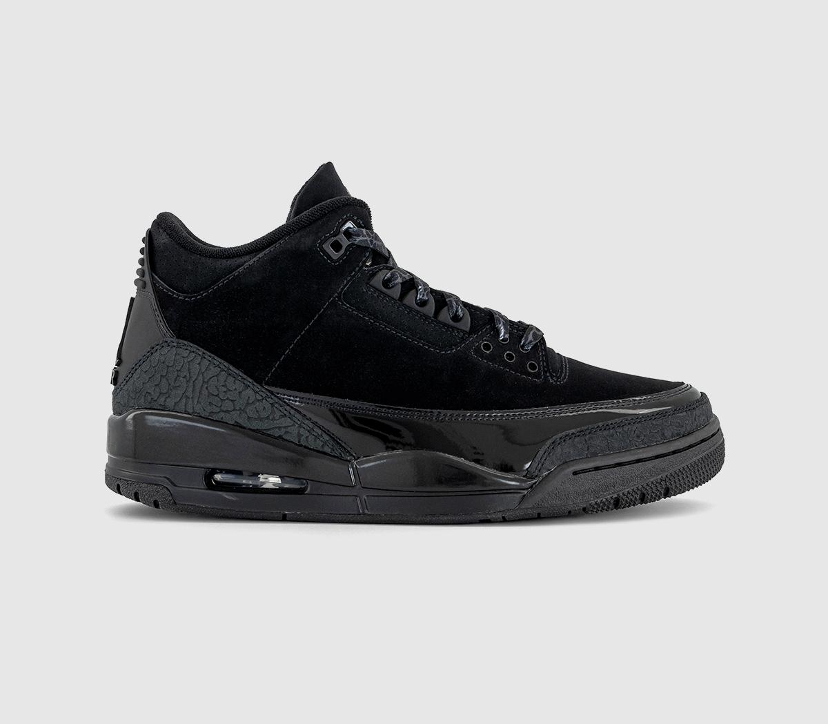 Jordan Air 3 Retro 'black Cat' Trainers Black Dark Charcoal White, 6 EU39