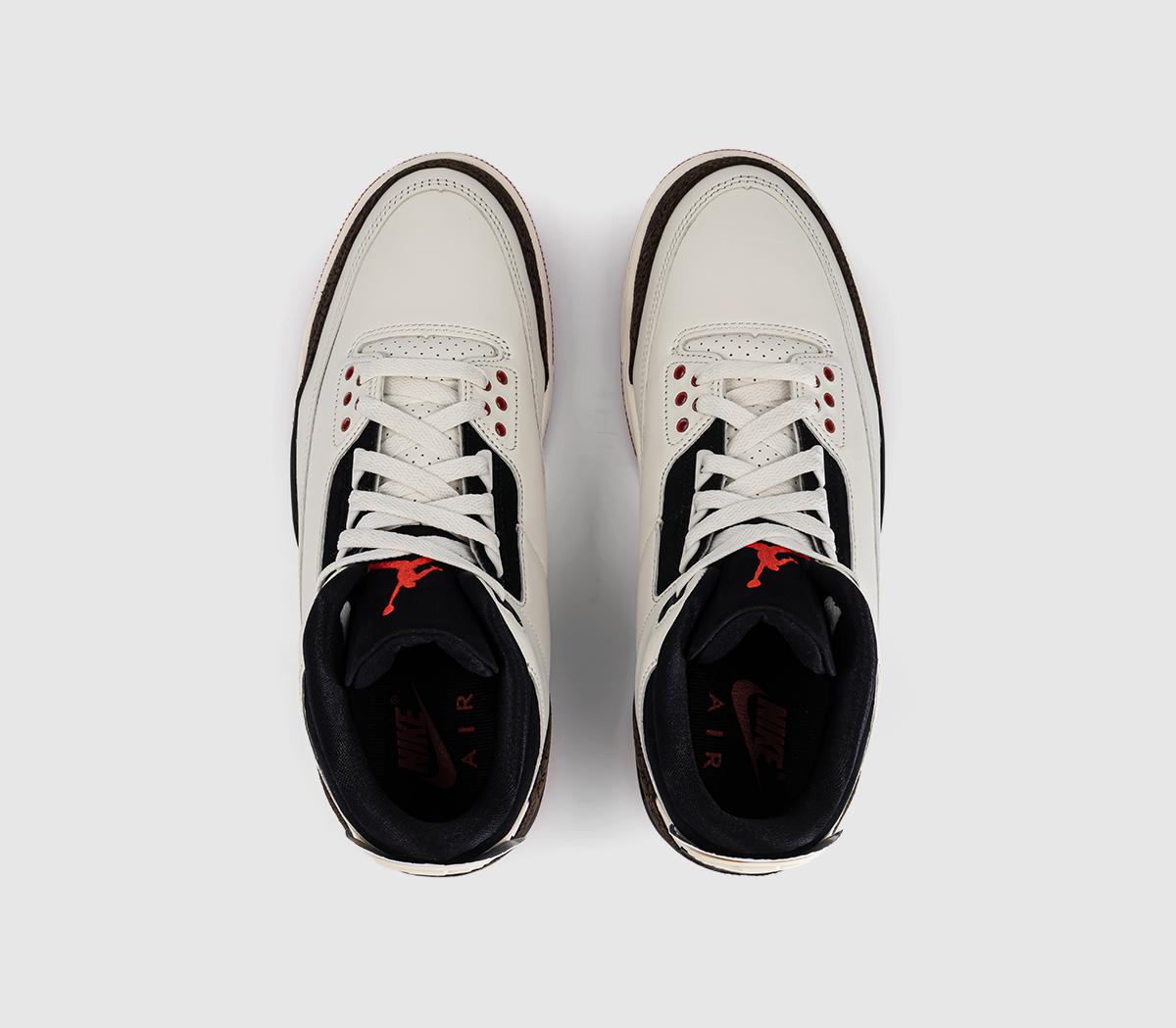 JordanAir Jordan 3 RetroSail Black University Red Pale Ivory