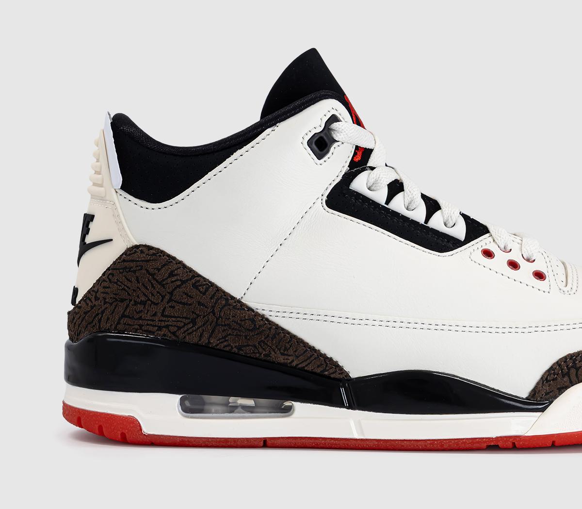 JordanAir Jordan 3 RetroSail Black University Red Pale Ivory