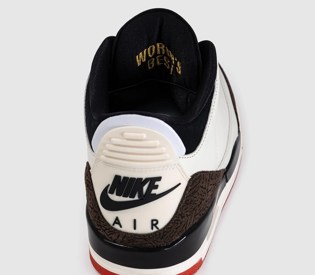 JordanAir Jordan 3 RetroSail Black University Red Pale Ivory