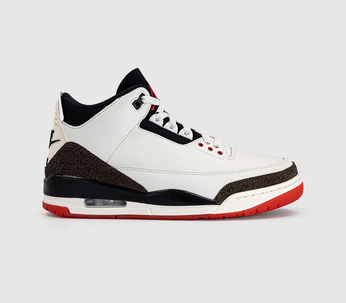 JordanAir Jordan 3 RetroSail Black University Red Pale Ivory