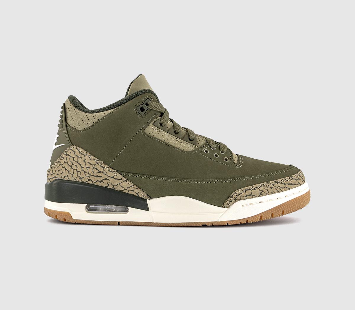JordanAir Jordan 3 Retro TrainersMedium Olive Sequoia Neutral Olivesail Total Crim