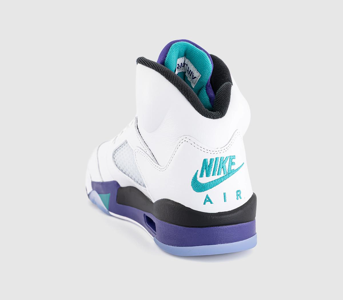 JordanAir Jordan 5 RetroWhite New Emerald Grape Ice Black