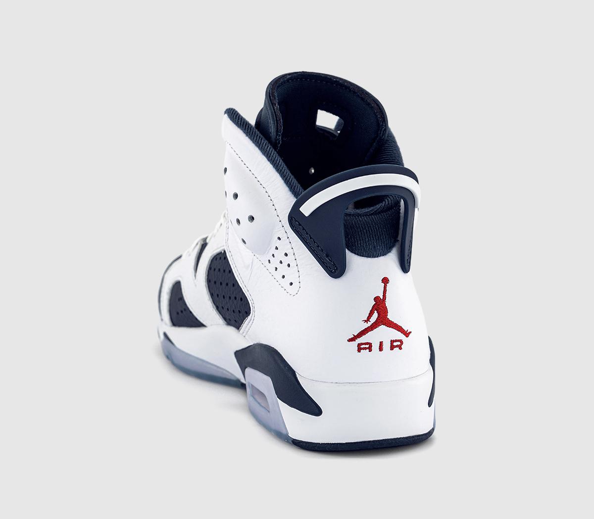 JordanAir Jordan 6 RetroWhitevarsity Redmidnight Navy