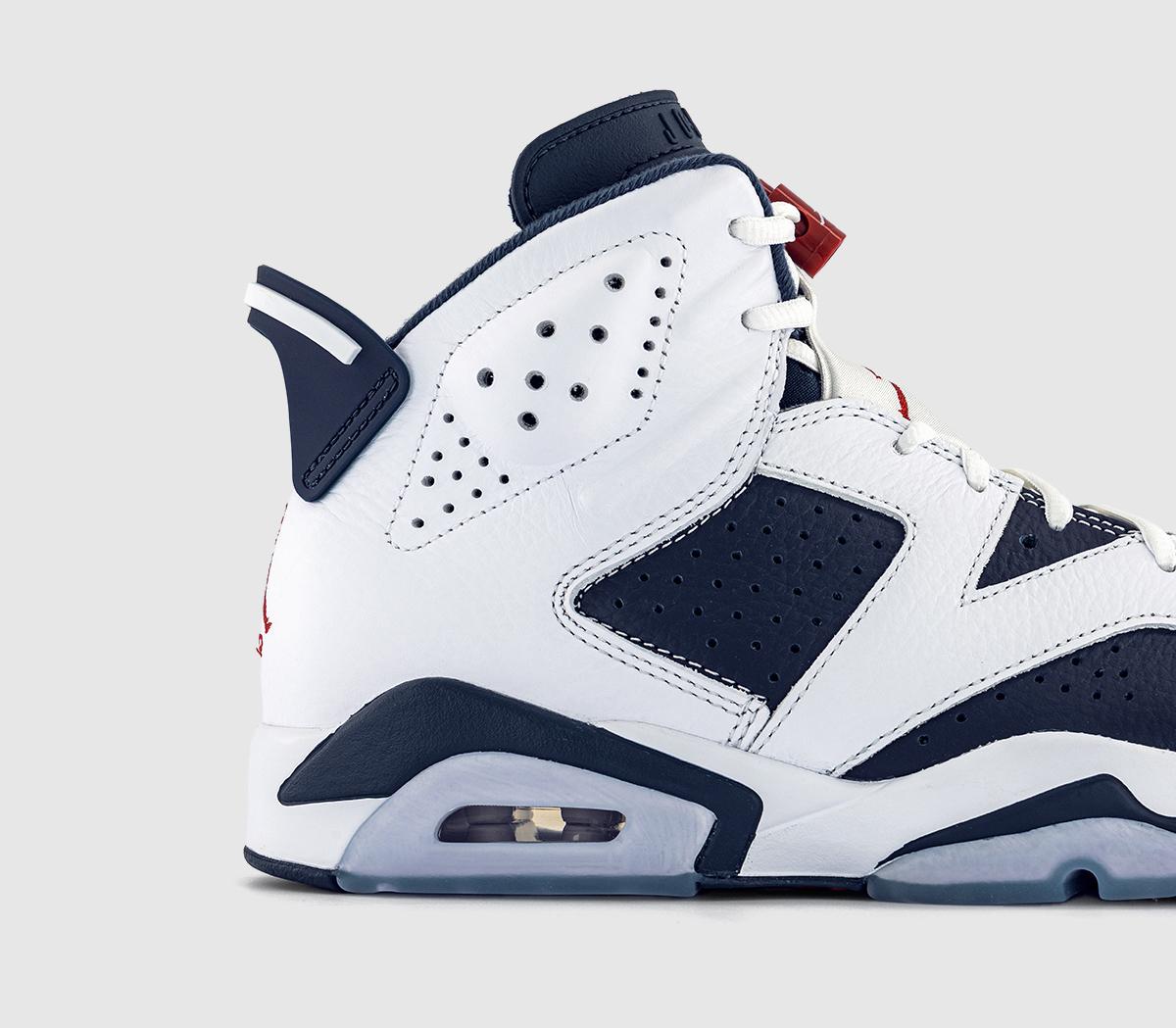 JordanAir Jordan 6 RetroWhitevarsity Redmidnight Navy