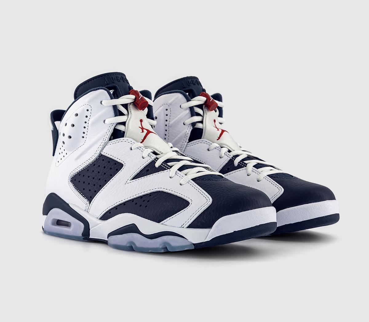 JordanAir Jordan 6 RetroWhitevarsity Redmidnight Navy