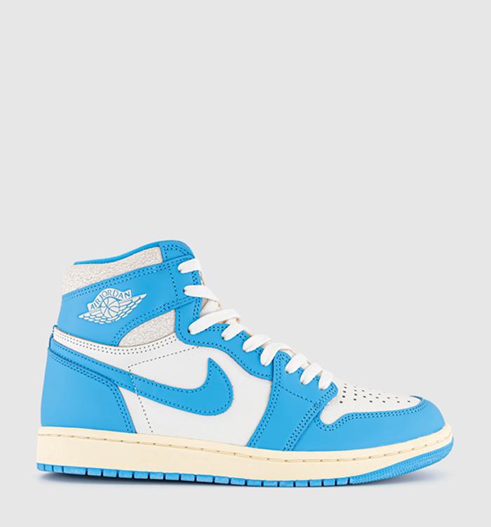 Jordan Air Jordan 1 Retro Hi OG Trainers Dark Powder Blue Dark Powder Blue Sail