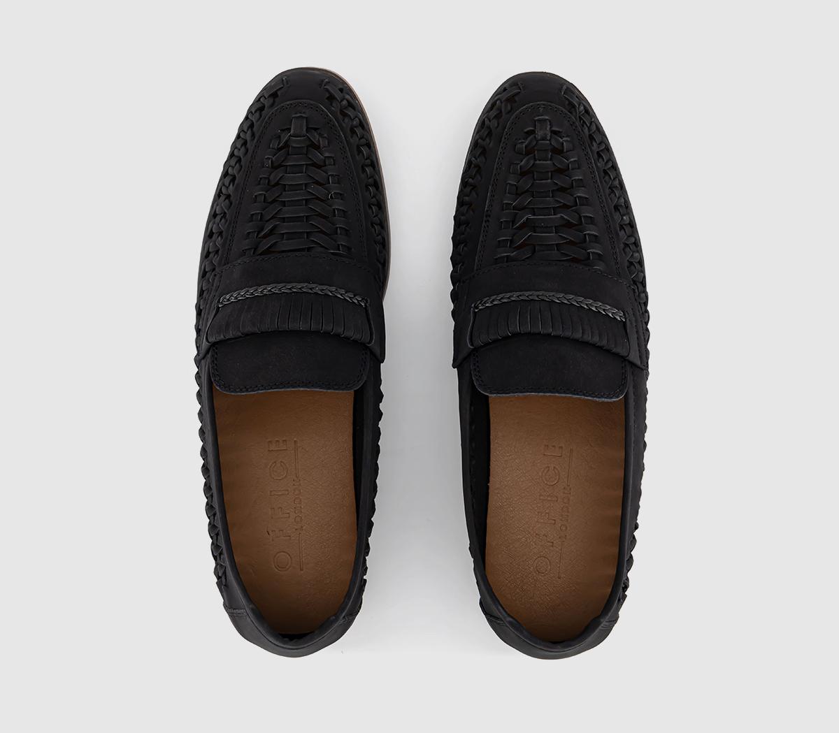 OFFICECrown Woven Loafers OFFICECrown Woven LoafersBlack