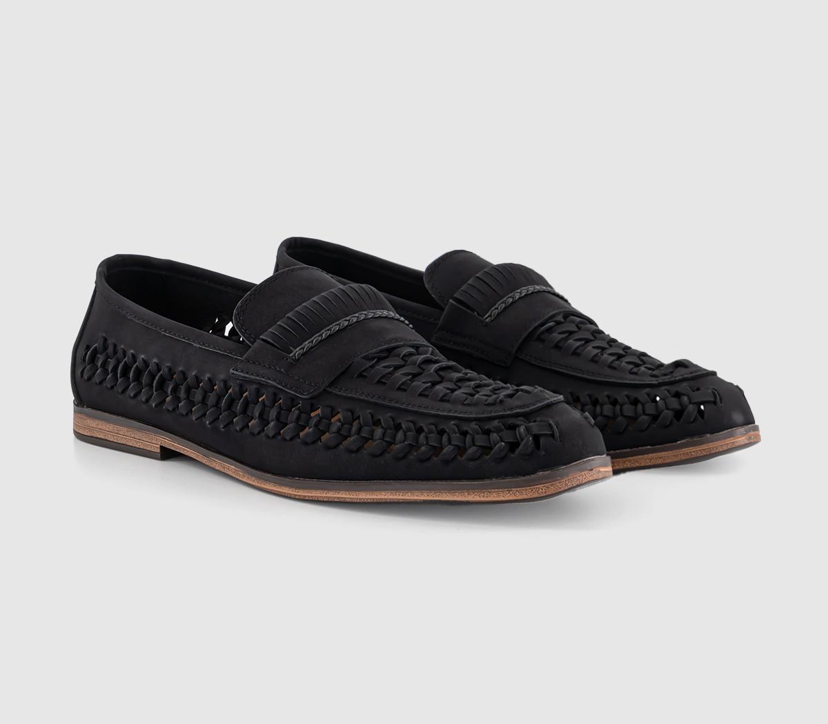 OFFICECrown Woven Loafers OFFICECrown Woven LoafersBlack