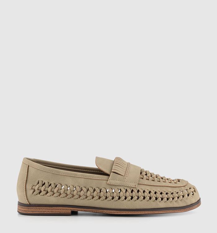 OFFICE Crown Weave Loafers Stone