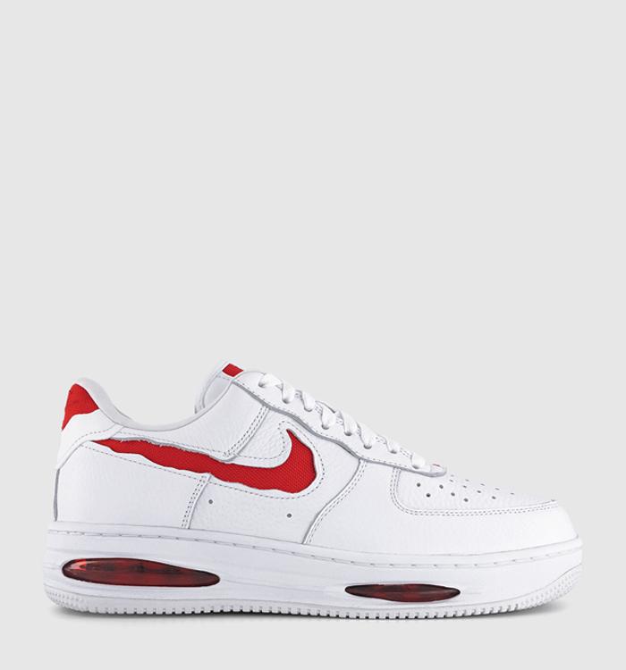 Nike Air Force 1 Low Evo Trainers White University Red Summit White
