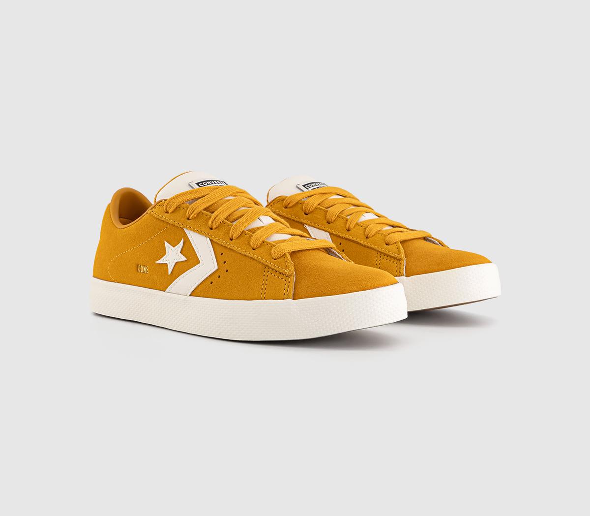 Converse Womens Pl Vulc Pro Ox Trainers Sunflower Gold Egret Yellow, 4