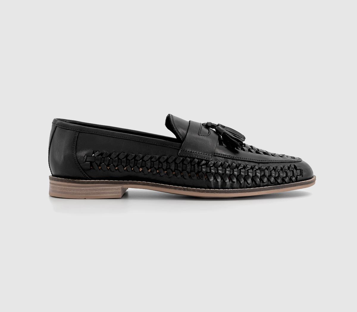 OFFICEClapham Tassel Woven LoafersBlack Leather