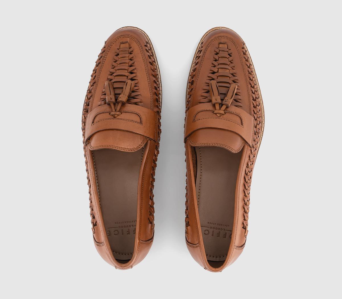 OFFICEClapham Tassel Woven Loafers OFFICEClapham Tassel Woven LoafersTan Leather