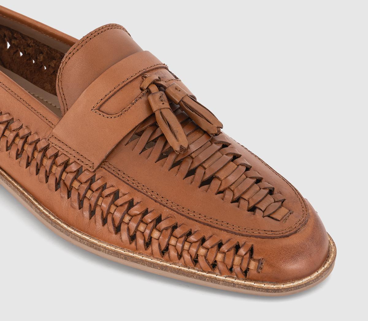 OFFICEClapham Tassel Woven Loafers OFFICEClapham Tassel Woven LoafersTan Leather
