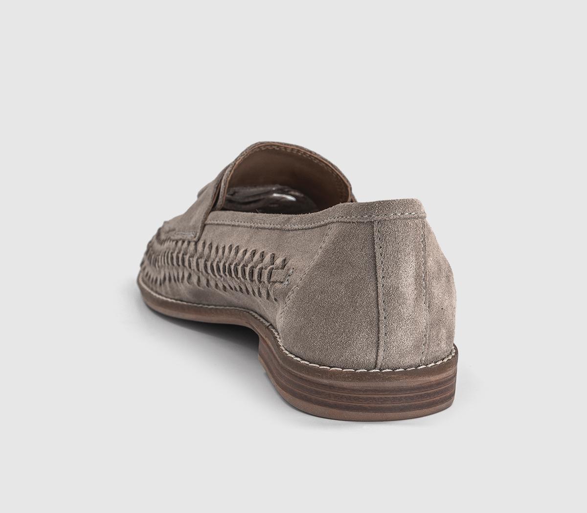 OFFICEClapham Tassel Woven LoafersStone Suede