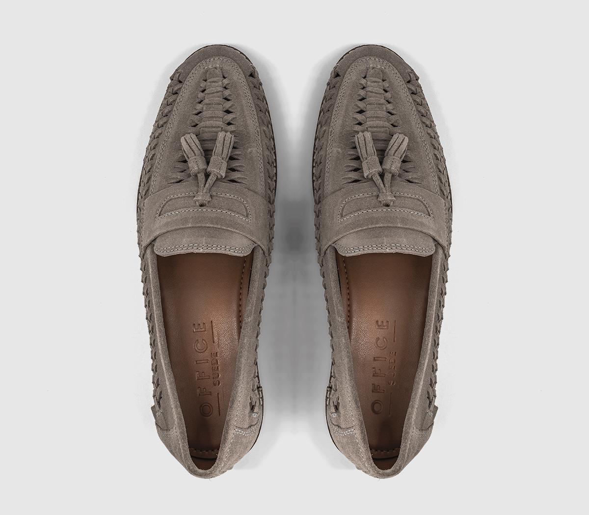 OFFICEClapham Tassel Woven LoafersStone Suede