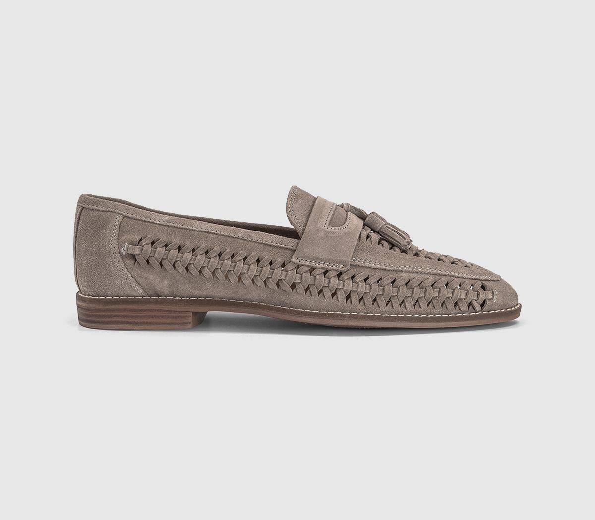 OFFICEClapham Tassel Woven LoafersStone Suede