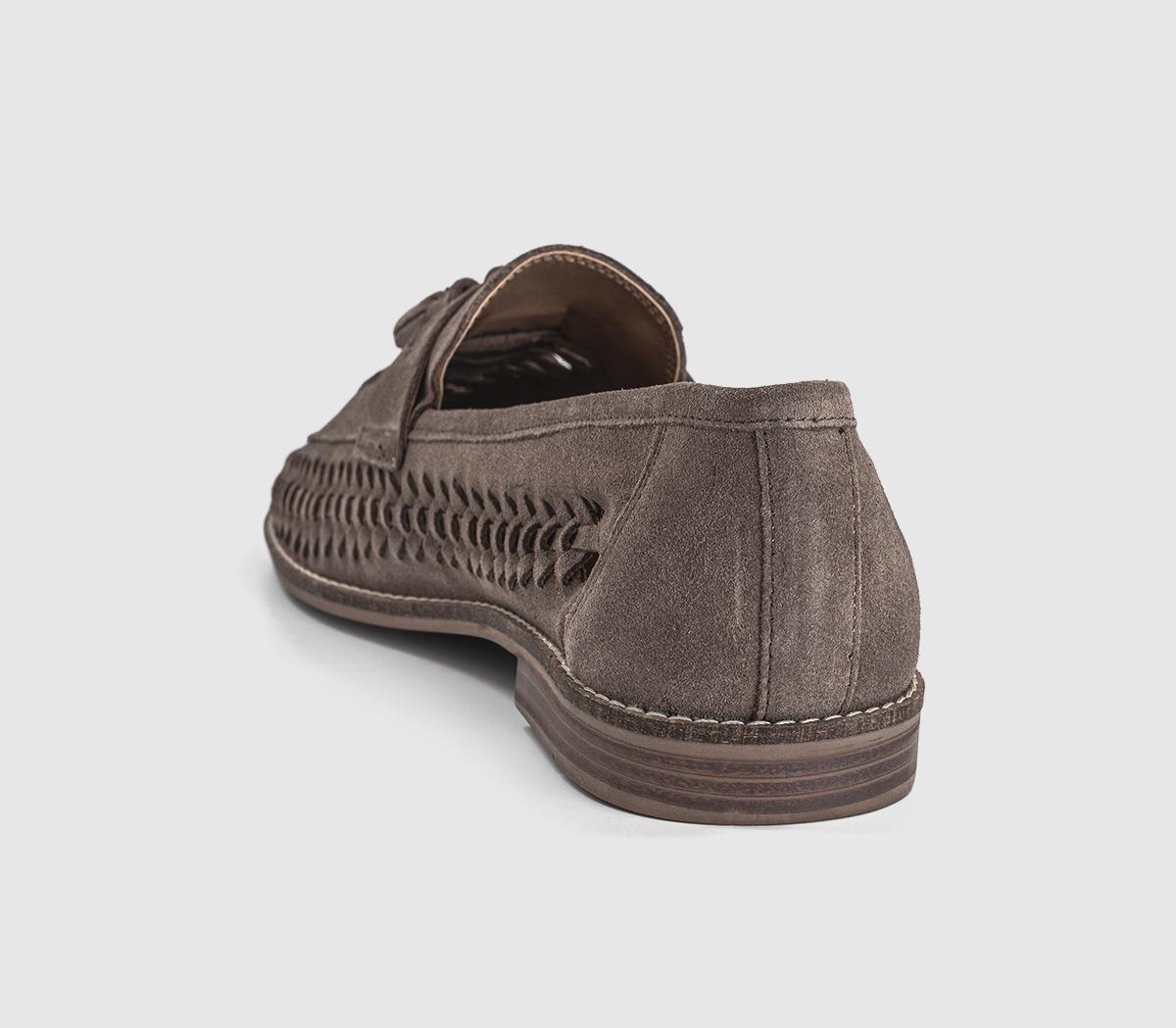 OFFICEClapham Tassel Woven LoafersAlmond Suede