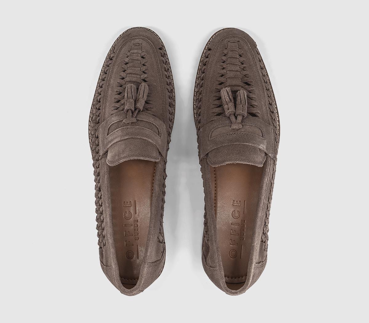OFFICEClapham Tassel Woven LoafersAlmond Suede