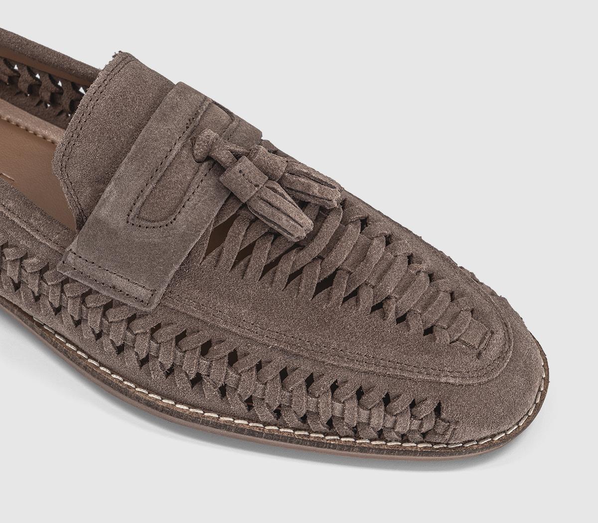 OFFICEClapham Tassel Woven LoafersAlmond Suede