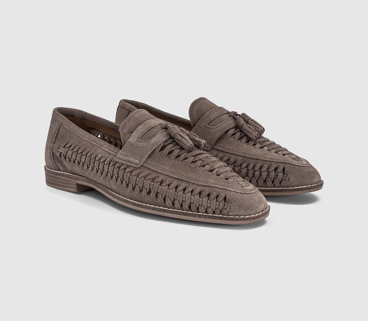 OFFICEClapham Tassel Woven LoafersAlmond Suede