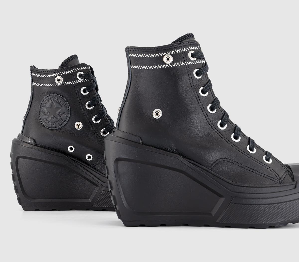 ConverseChuck 70 De Luxe Wedge HiBlack Black Black Martine Ali