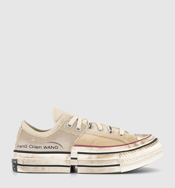 Converse Chuck 70 Ox Trainers Natural Ivory Brown Rice Egret  Feng