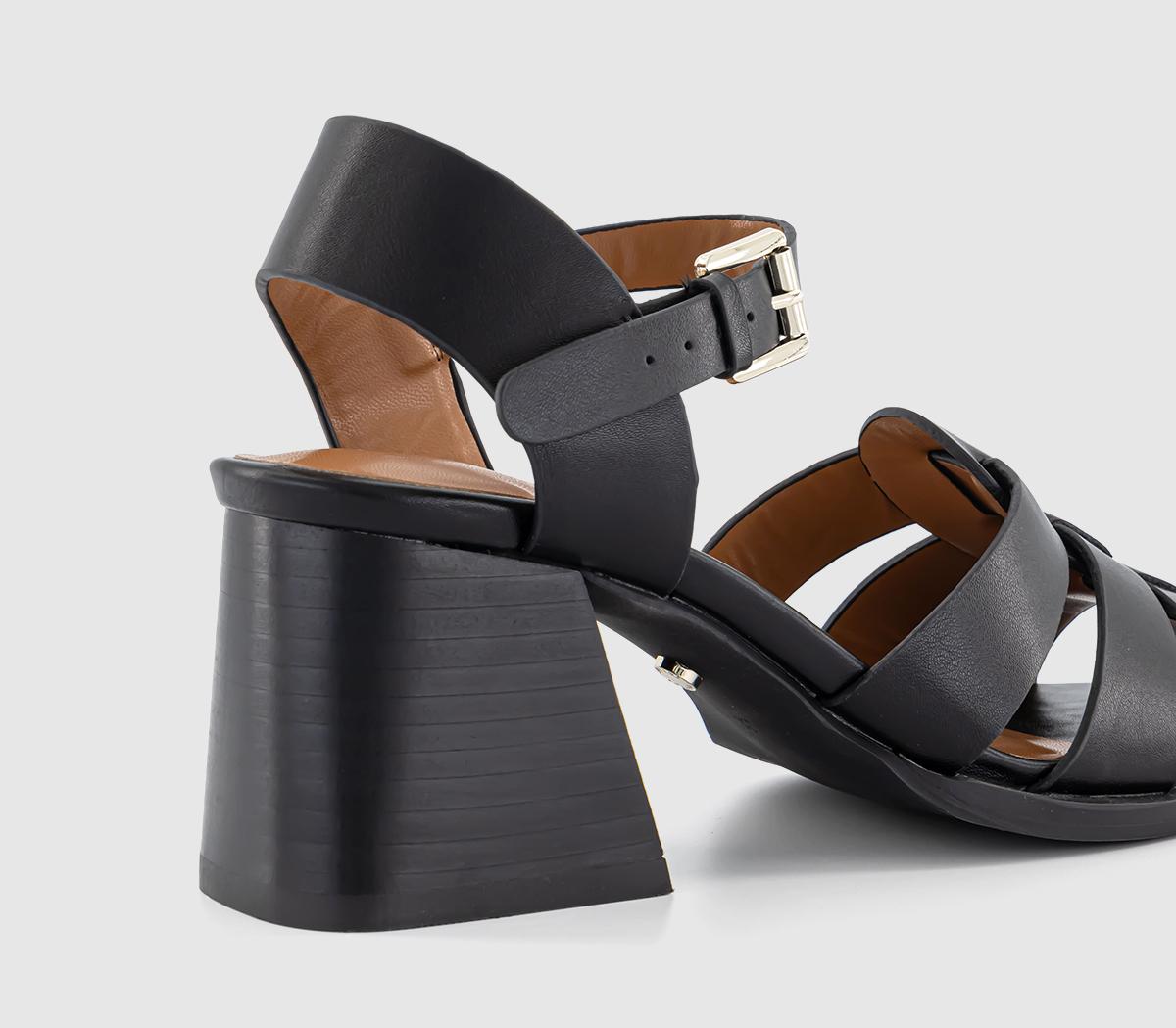 OFFICE Marlin Fisherman Block Heels OFFICE Marlin Fisherman Block Heels Black