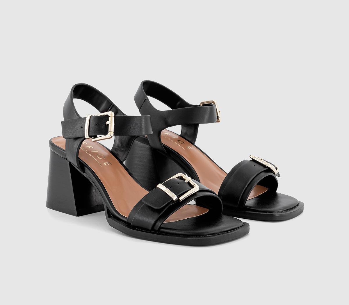 OFFICEMilan Two Part Buckle SandalsBlack