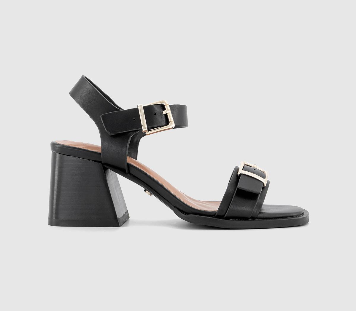 OFFICEMilan Two Part Buckle SandalsBlack