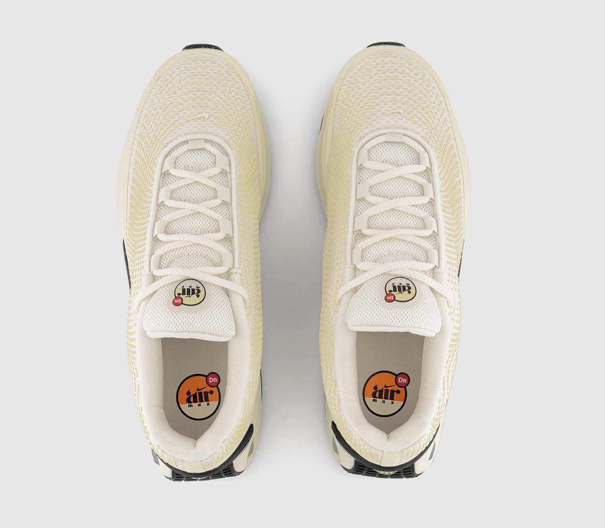 NikeAir Max Dn TrainersSail Black Coconut Milk Beach Team Gold