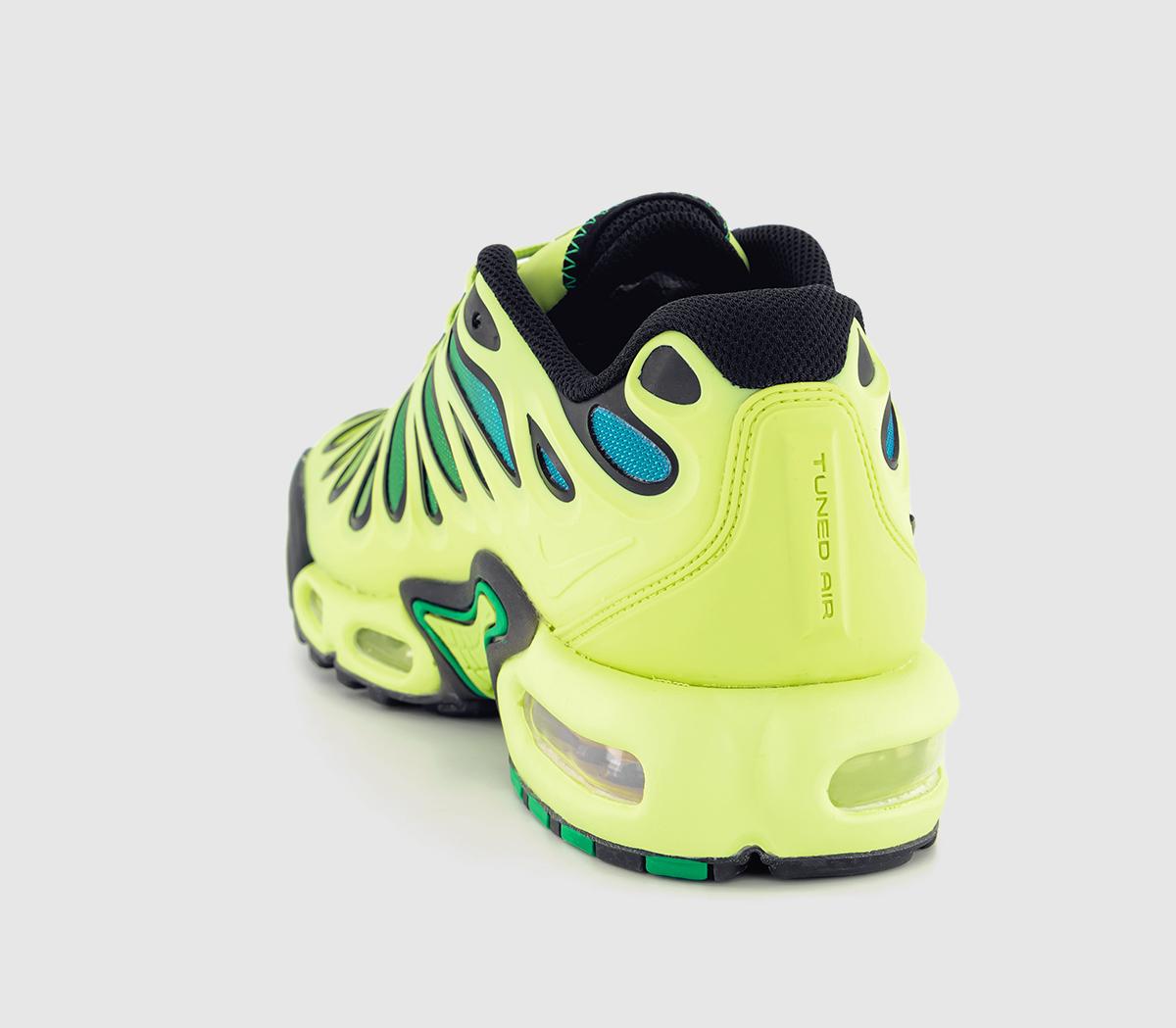 NikeAir Max Plus DriftLt Lemon Twist Black Stadium Green