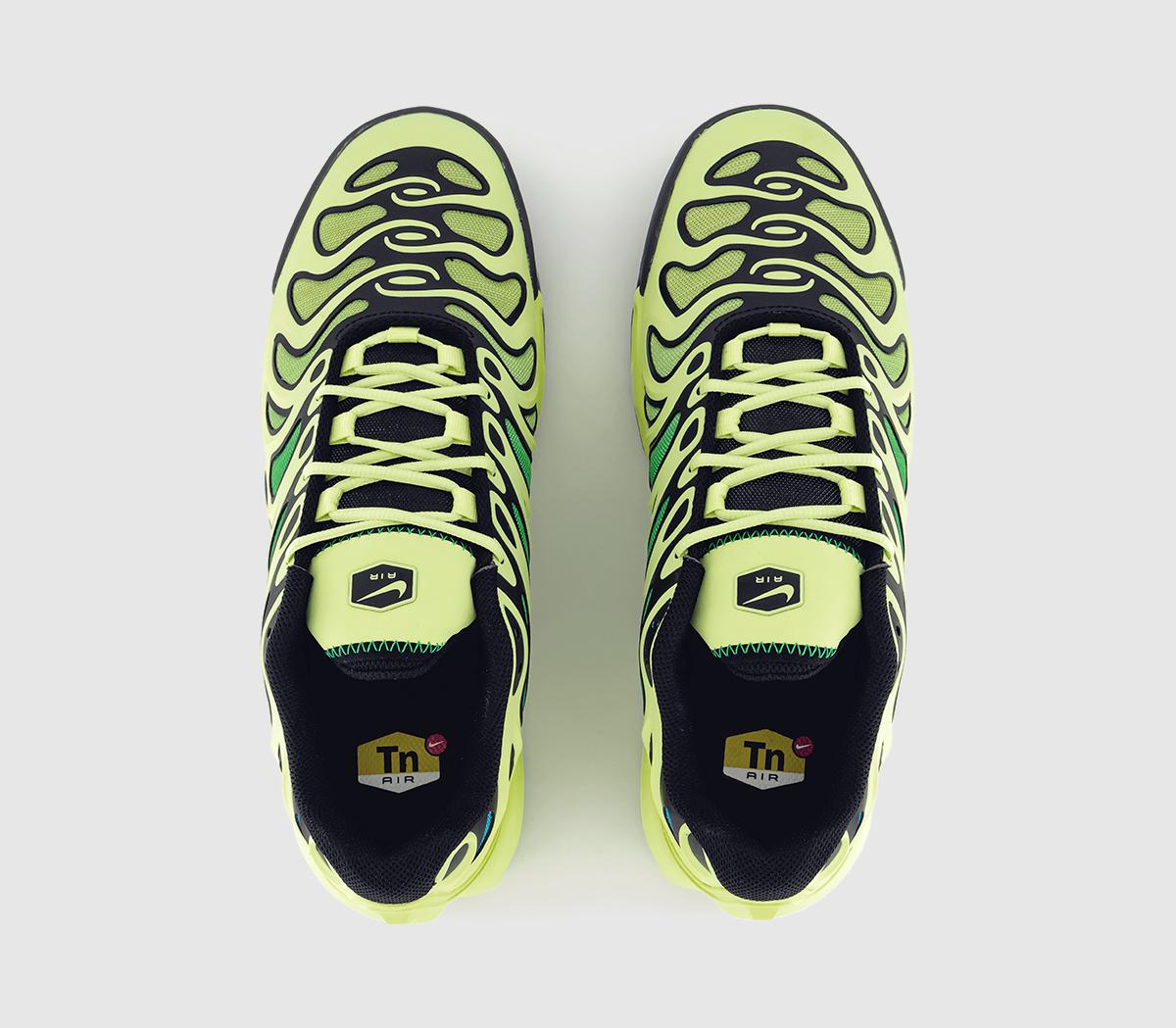 NikeAir Max Plus DriftLt Lemon Twist Black Stadium Green