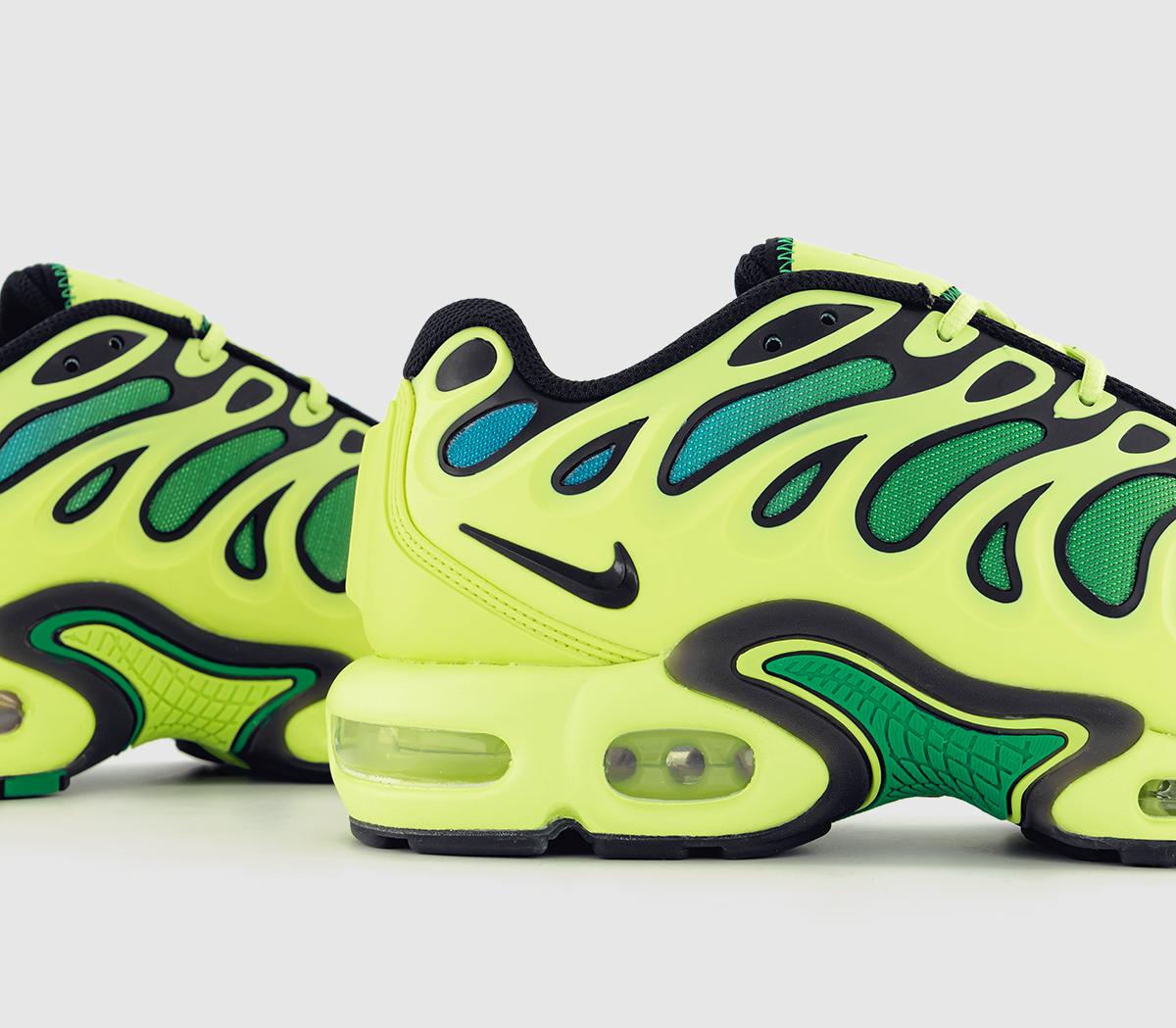 NikeAir Max Plus DriftLt Lemon Twist Black Stadium Green