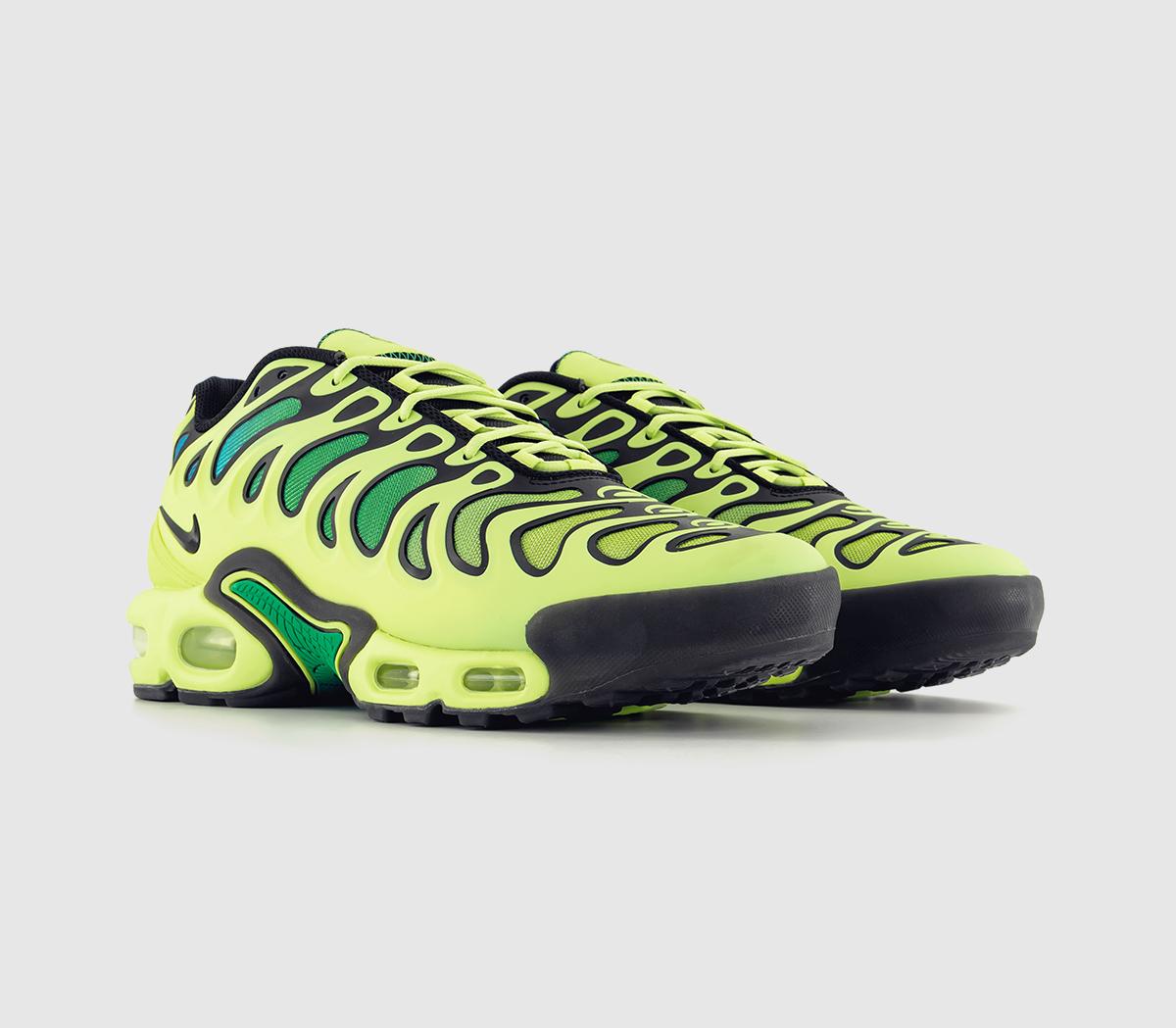 NikeAir Max Plus DriftLt Lemon Twist Black Stadium Green