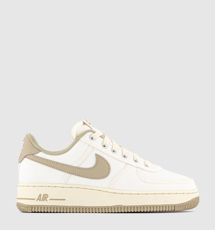 Nike Air Force 1 '07 NCPS Trainers Wmns Sail Limstone Pale Vanilla Coconut Milk White