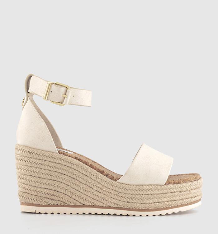 OFFICE Hebe Espadrille Wedges Off White