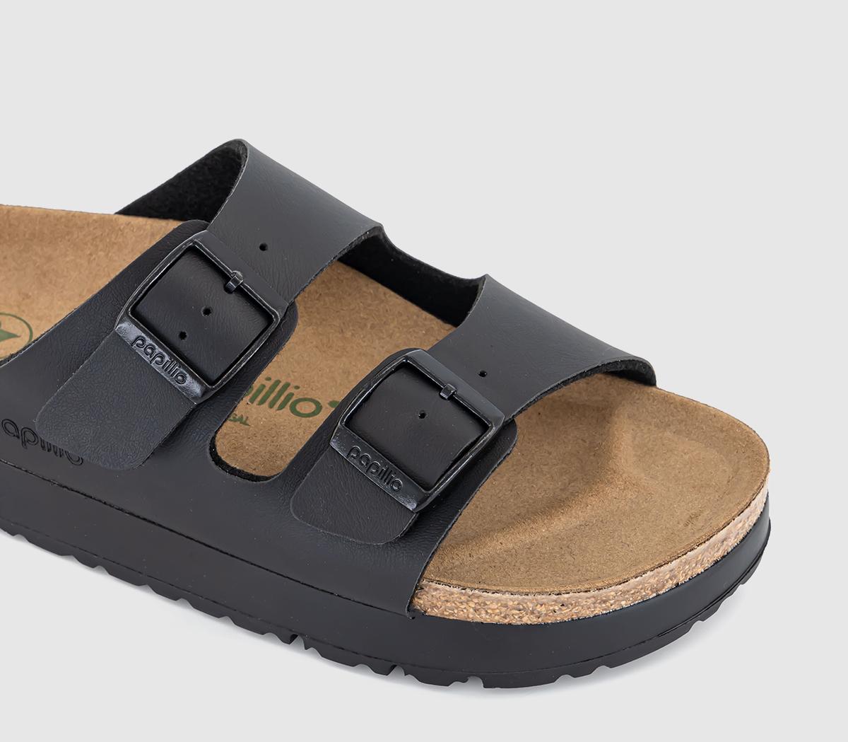 BIRKENSTOCK Arizona Platform Flex Sandals BIRKENSTOCK Arizona Platform Flex Sandals Black