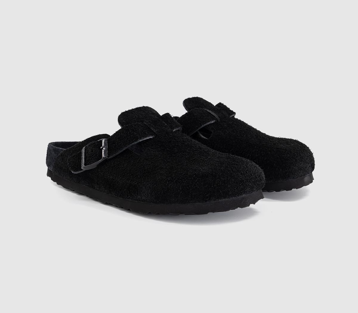 BIRKENSTOCKBoston Exquisite ClogsBlack Exq Suede