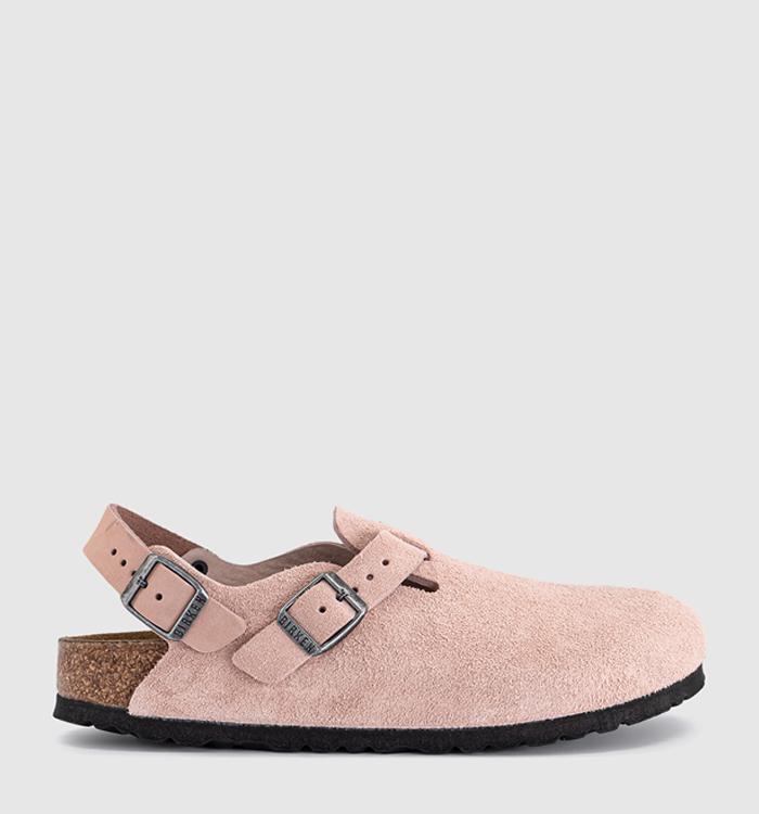 BIRKENSTOCK Tokio Clogs Pink Clay Suede