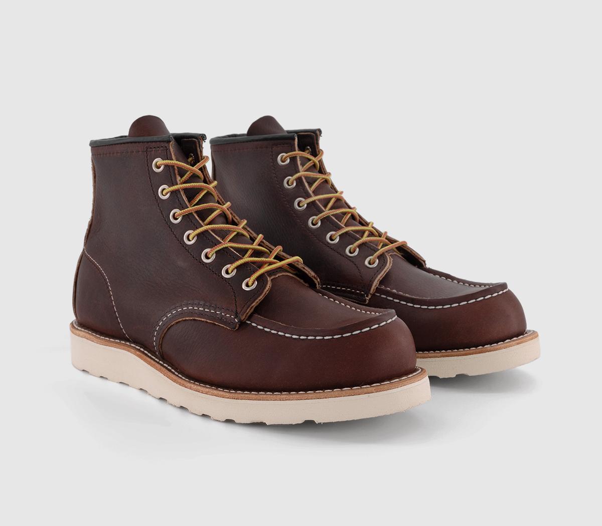 Red Wing Mens 6 Inch Classic Moc Boots Briar Oil Slick
