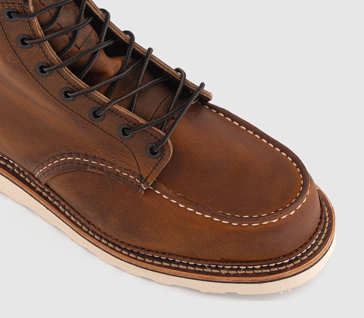 Red Wing BootsRed Wing 6 Inch Classic Moc BootsCopper Rough  Tough