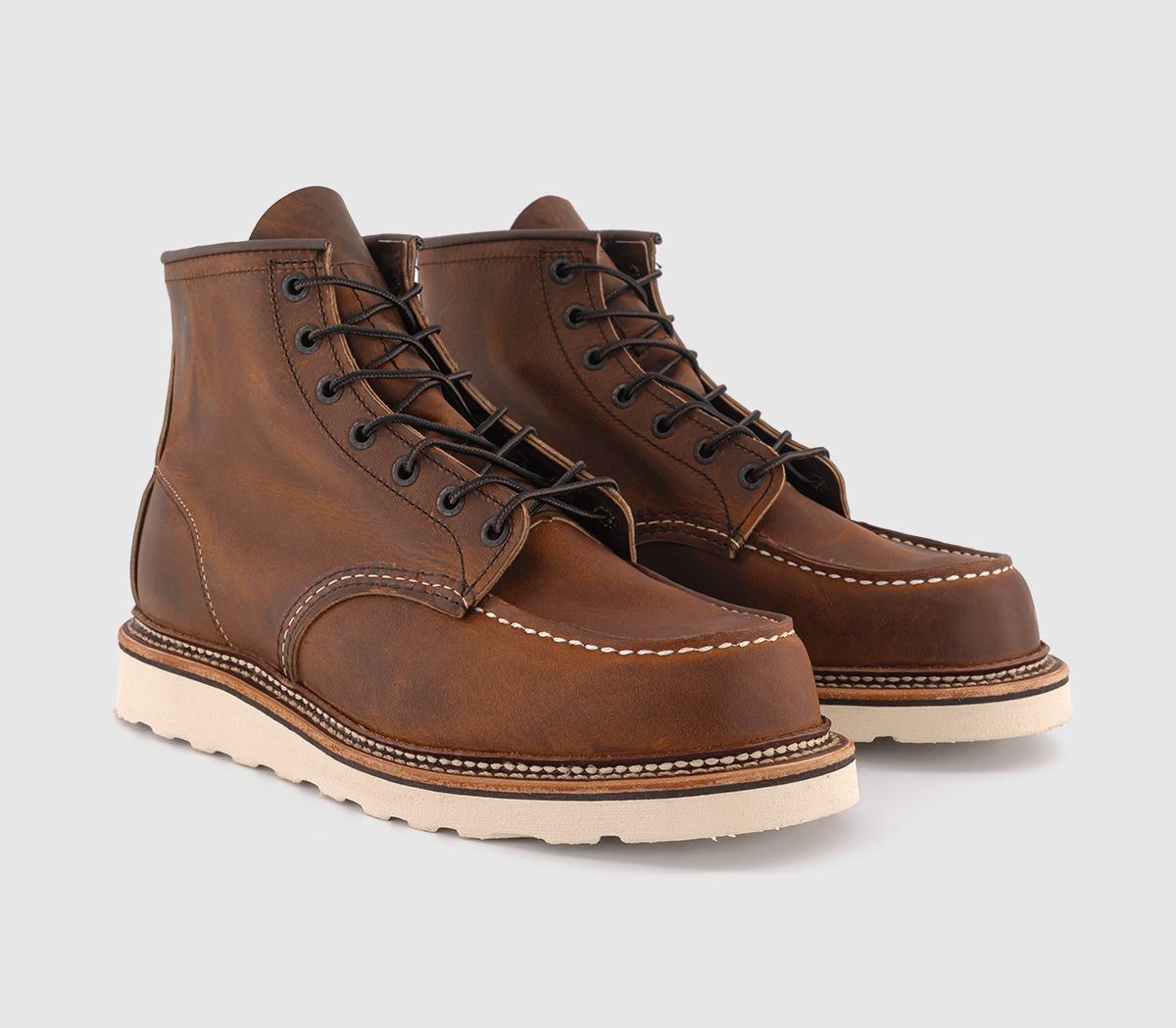 Red Wing BootsRed Wing 6 Inch Classic Moc BootsCopper Rough  Tough