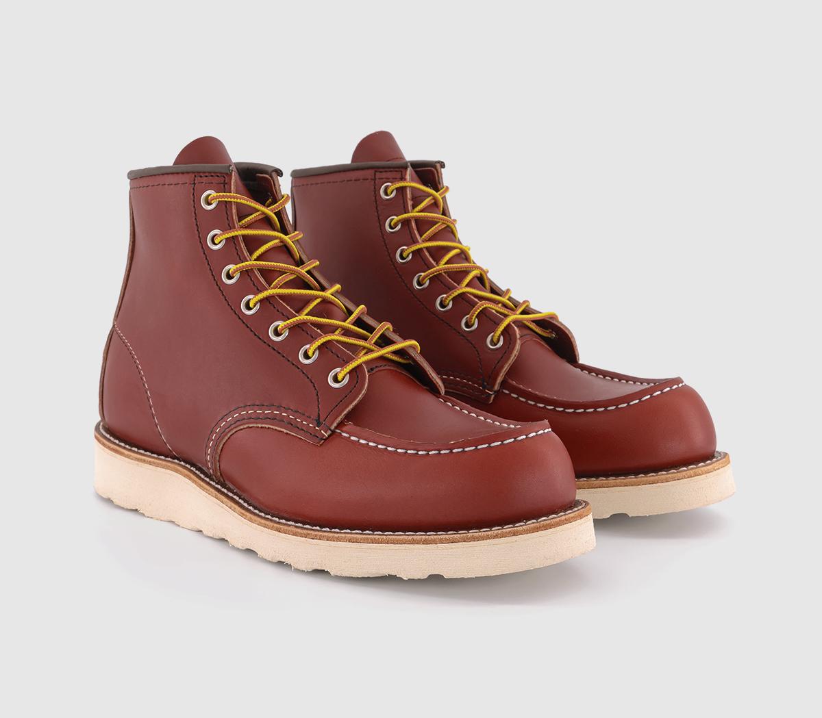 Red Wing Mens 6 Inch Classic Moc Boots Oro Russet, 8