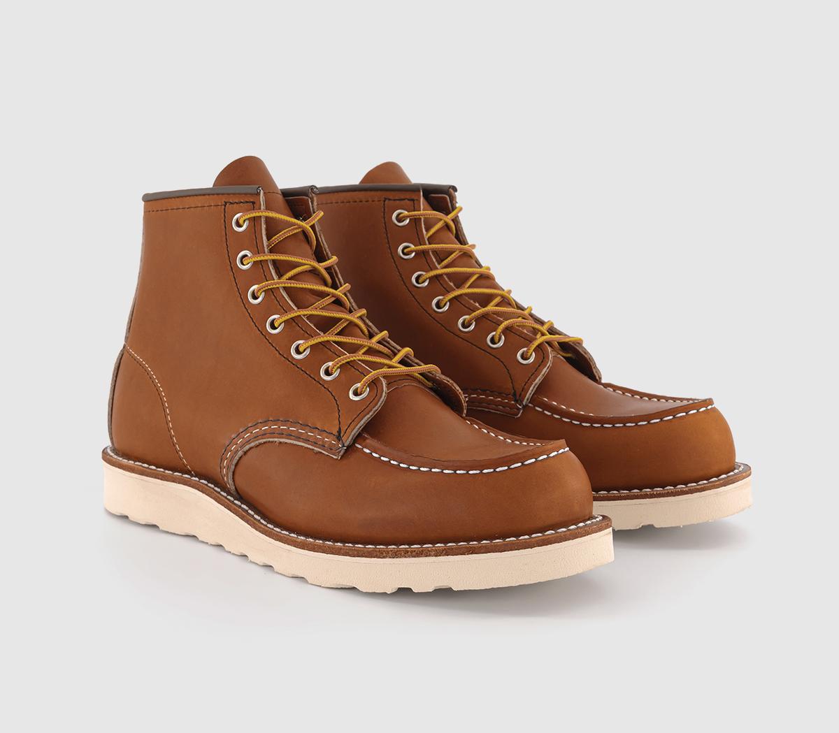 Red Wing Mens 6 Inch Classic Moc Boots Oro Legacy, 8