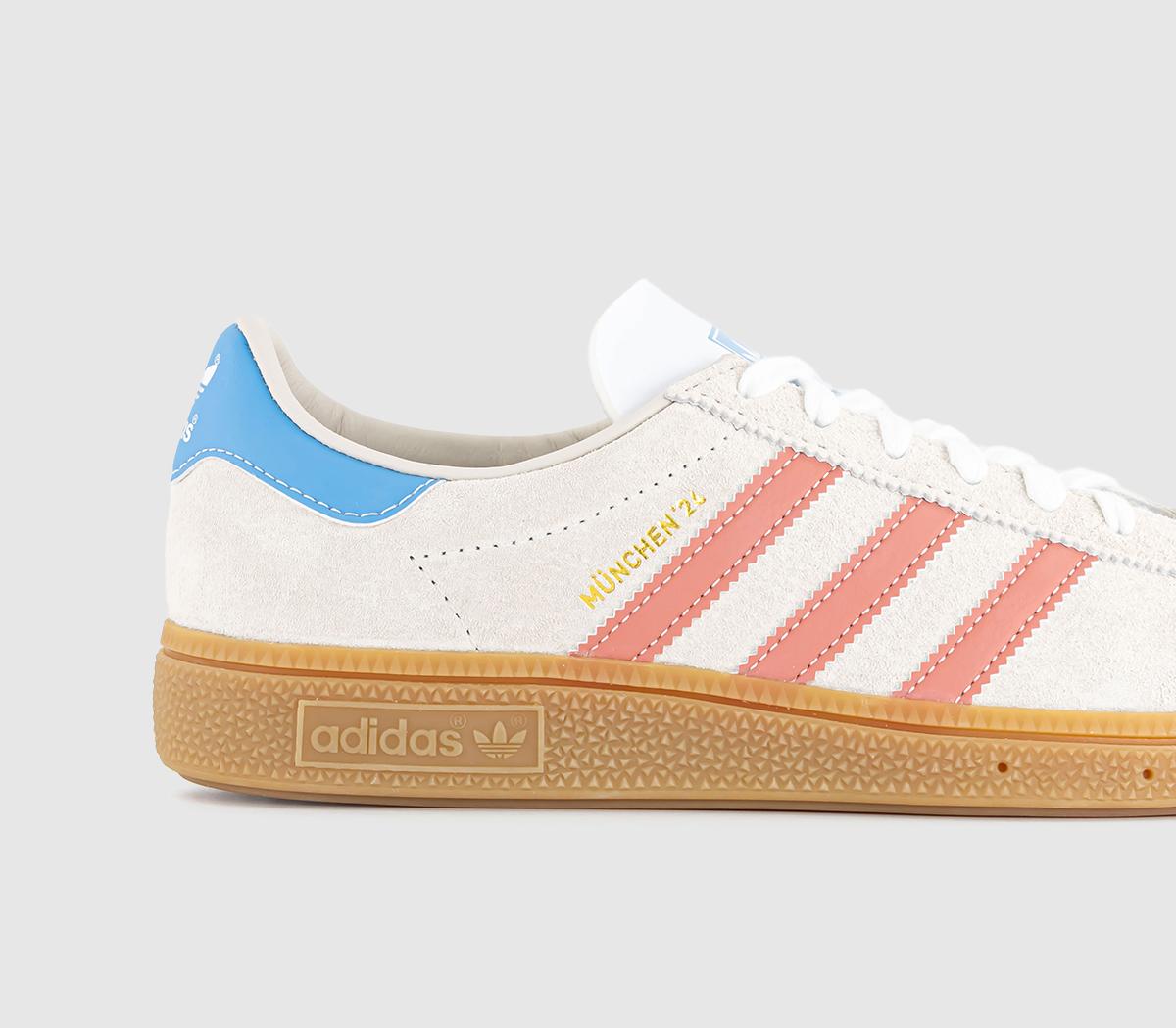 adidasMunchen 24 TrainersWonder White  Wonder Clay  Semi Blue Burst