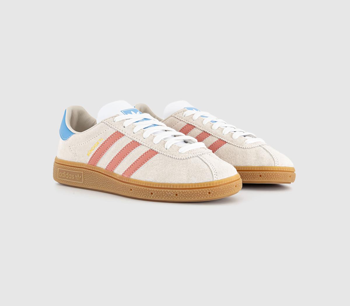 adidasMunchen 24 TrainersWonder White  Wonder Clay  Semi Blue Burst