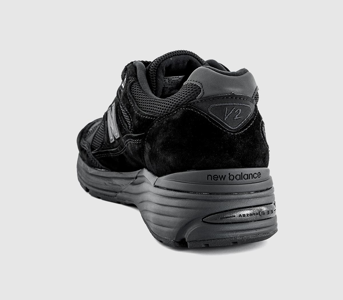 New Balance 991v2 Made in UK Trainers Black Mono - Women's Trainers