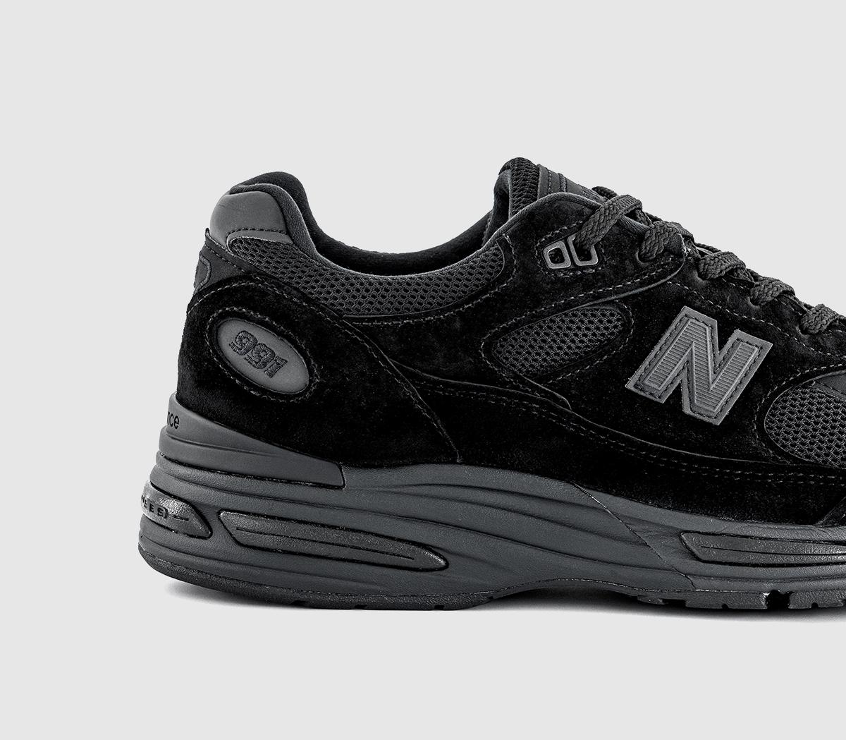 New Balance 991v2 Made in UK Trainers Black Mono - Women's Trainers